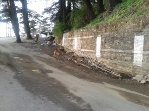 Old Brockhurst Shimla road waiting to be repaired
