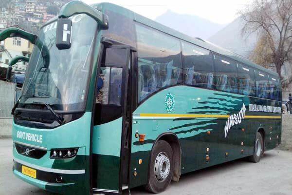 delhi to shimla volvo bus route